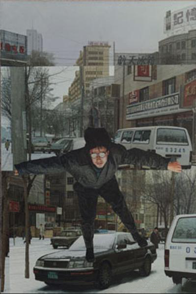 《都市自由人系列之二》 赵宪辛 180x120cm 1995